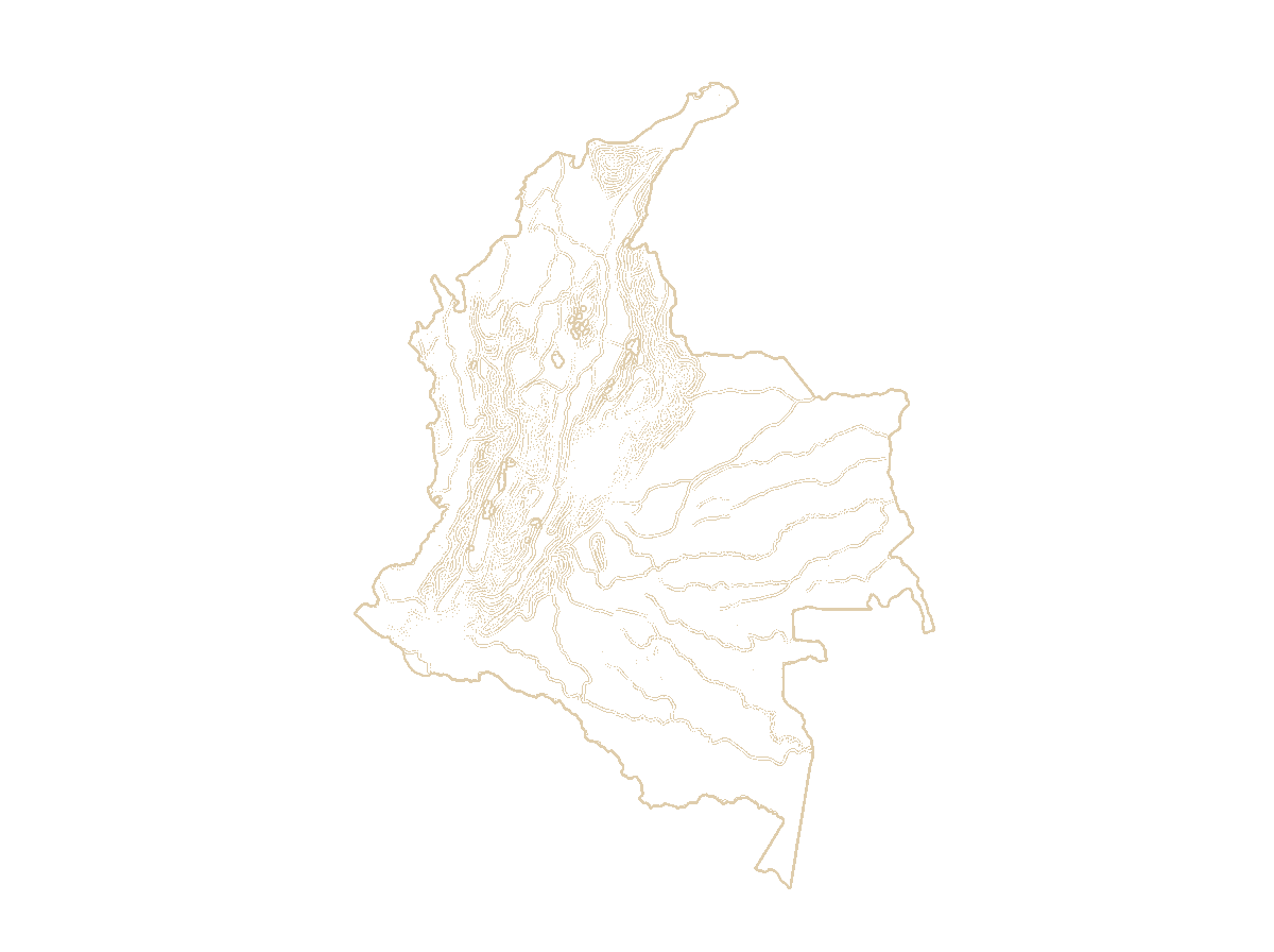 Map of Colombia's coffee-growing regions